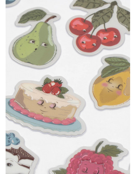 Puffy Stickers Fruity 2