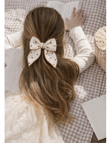 New Fable Bow Clip - Tiny Hearts 2