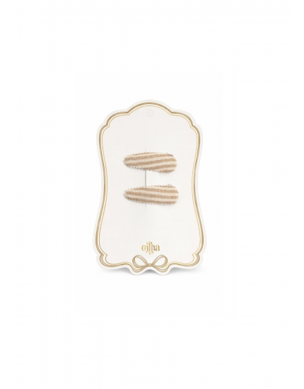 New Hair Clips Toffee Lines One Size
