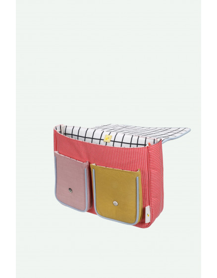 School Bag Lemon Tree Gingham Flower + Rose 5