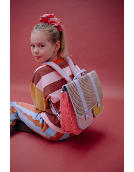 School Bag Lemon Tree Gingham Flower + Rose 2