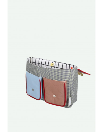 School Bag Lemon Tree Gingham Midnight + Moon 5