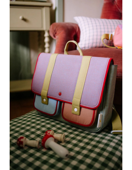 School Bag Lemon Tree Gingham Midnight + Moon 4