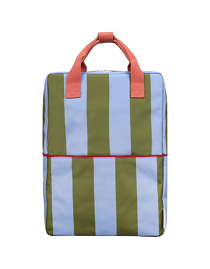 Backpack Large Stripes Tickling Grass + Cloud Blue