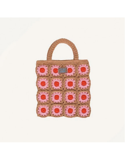 Crochet Flower Bag Lemon Tree Campfire Orange One Size