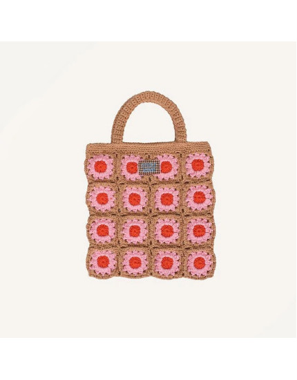 Crochet Flower Bag Lemon Tree Campfire Orange One Size