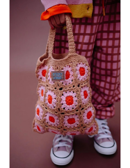 Crochet Flower Bag Lemon Tree Campfire Orange 4