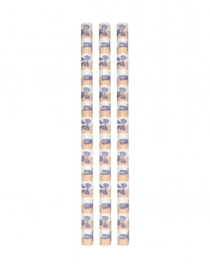 Wrapping Papier Big Bow Stripes Cobalt One Size