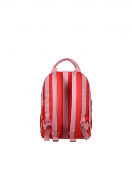 Backpack Medium Stripe Poppy Red Litchi 3