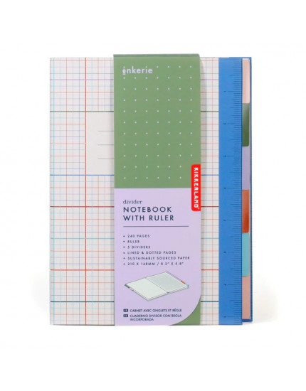 Divider Notebook with Ruler One Size