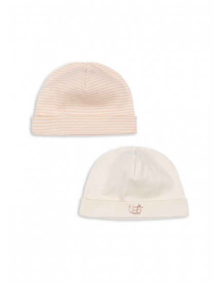2 х Шапка Stripe Blush Mix Fio 0-3M