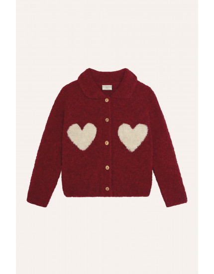 Кардиган Hearts Red