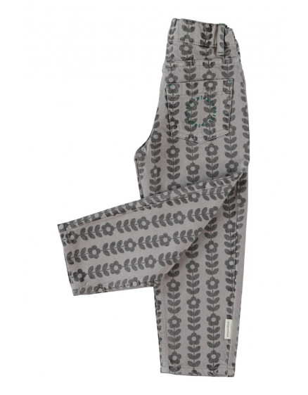 Джинси Grey Black Flowers 3