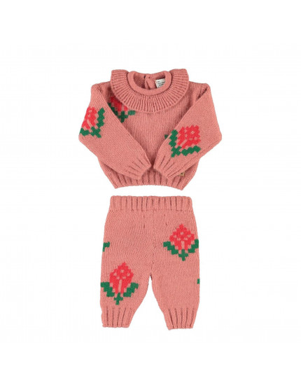 Костюм Baby Old Pink Flowers 12M