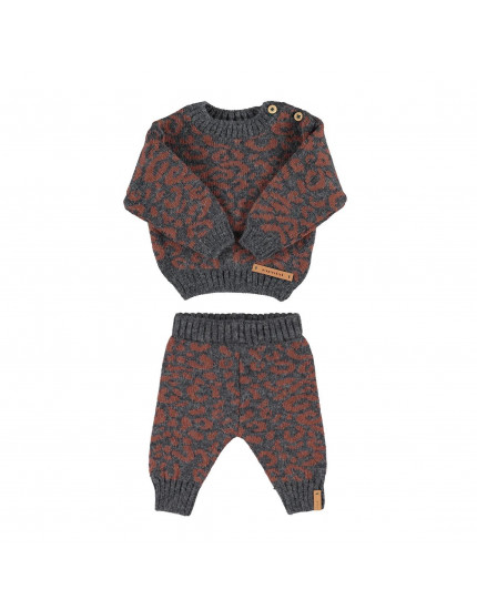 Костюм Baby Dark Grey Animal Print 18M