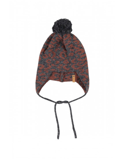 Шапка Bonnet Dark Grey Animal Print 18M