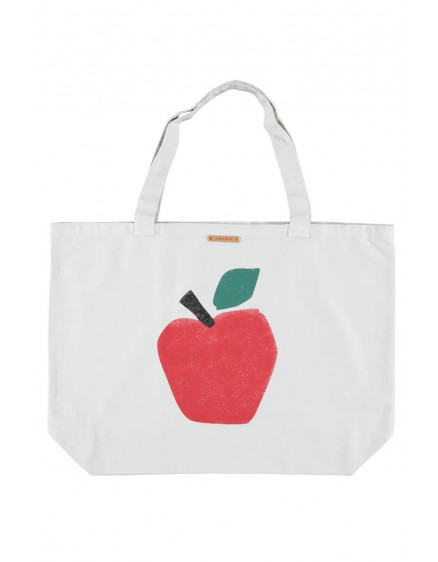 Сумка-тоут XL Light Grey Apple Print 2