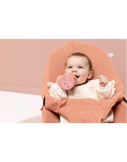 Wooden rolling rattle - Mrs. Cat 2
