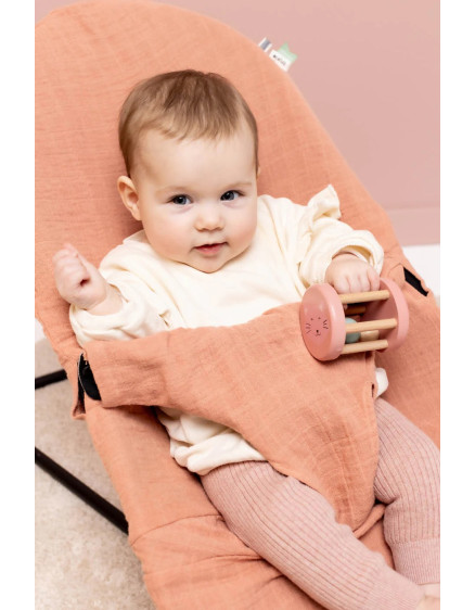 Wooden rolling rattle - Mrs. Cat 3