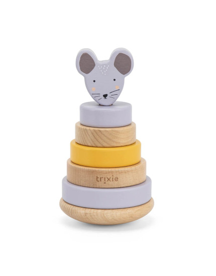 Пірамідка дерев'яна Mrs. Mouse Один розмір