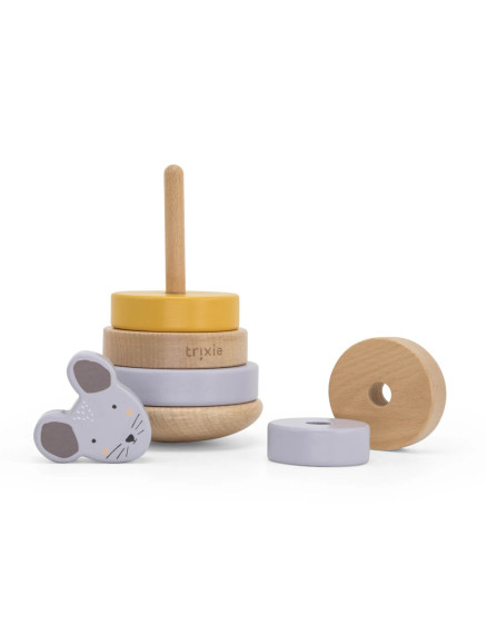 Wooden stacking toy - Mrs. Mouse 2