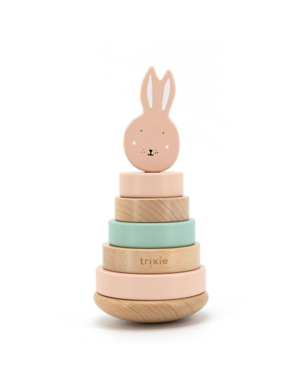 Пірамідка дерев'яна Mrs. Rabbit Один розмір