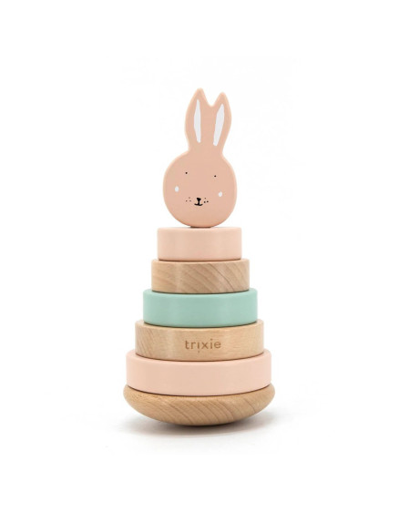 Wooden stacking toy - Mrs. Rabbit
