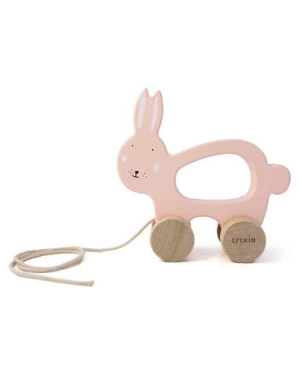 Wooden pull along toy - Mrs. Rabbit One Size