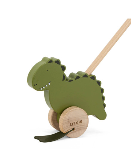 Дерев'яна каталка Push Mr. Dino 2