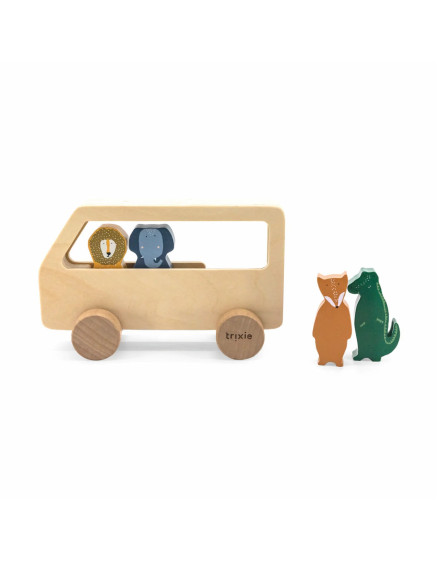 Дерев'яна іграшка Animal Bus 2