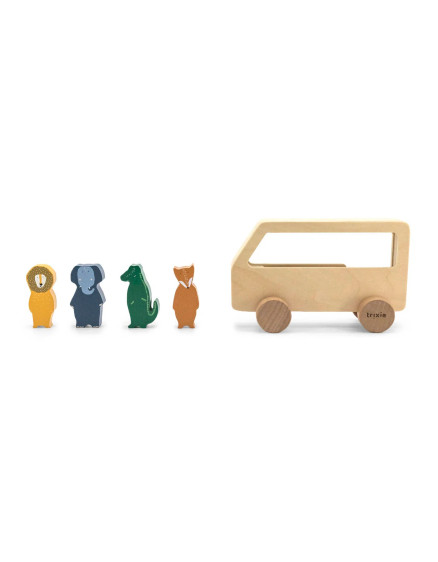 Дерев'яна іграшка Animal Bus 3