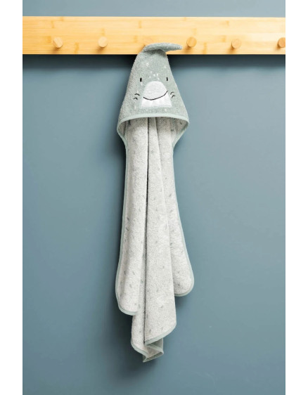 Рушник з капюшоном 70x130cm Mr. Shark 3