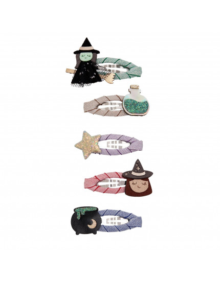 Witch Mini Hair Clips Black