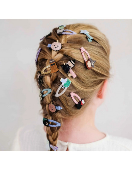 Witch Mini Hair Clips Black 2