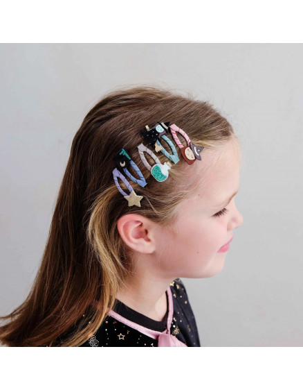 Witch Mini Hair Clips Black 3