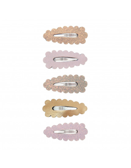 Dreamwish Scalloped Mini Hair Clips Pastels One Size