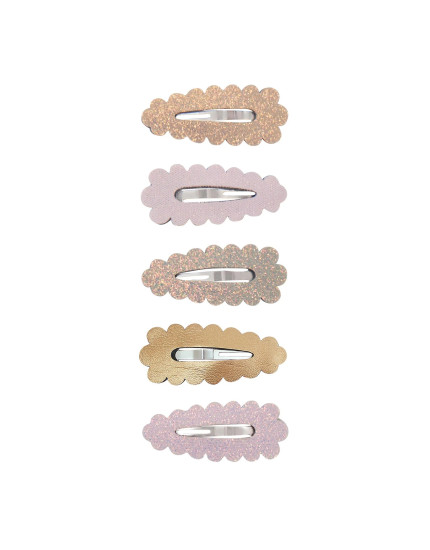 Dreamwish Scalloped Mini Hair Clips Pastels One Size