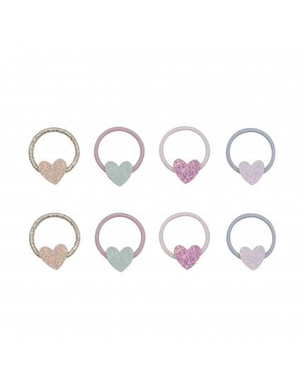 8 х Резинки Teeny Heart Mini Pastels
