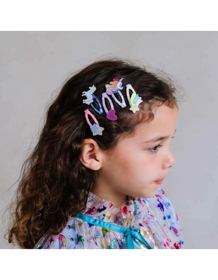 Unicornland mini hair clips Bright Multi 3