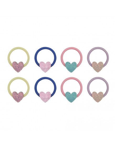 8 х Резинки Happy Heart Mini