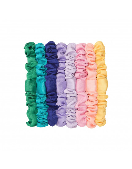 Bright Satin Scrunchies One Size