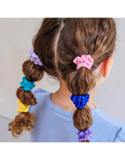 Bright Satin Scrunchies 4