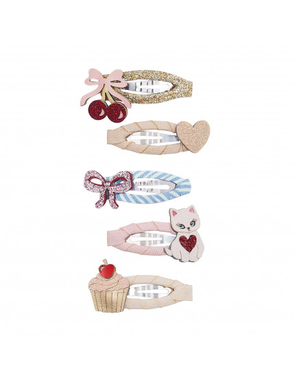 Kittybow Mini Hair Clips Pastels One Size