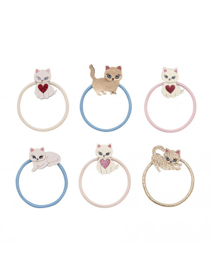 6 х Резинки Cutey Kitten Pastels