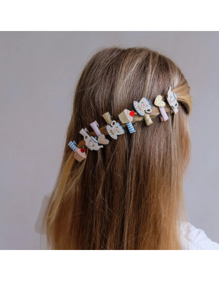 Afternoon Tea Salon Hair Clips Pastels 3