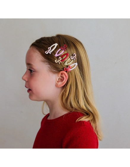 5 х Заколки Cutesy Bow Mini Red 2