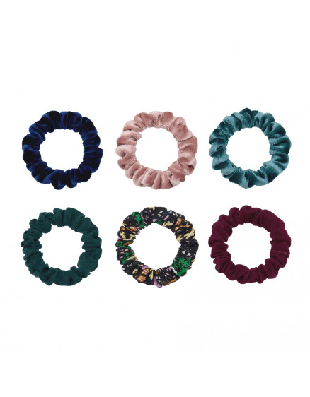 Assorted Skinny Scrunchies Dark