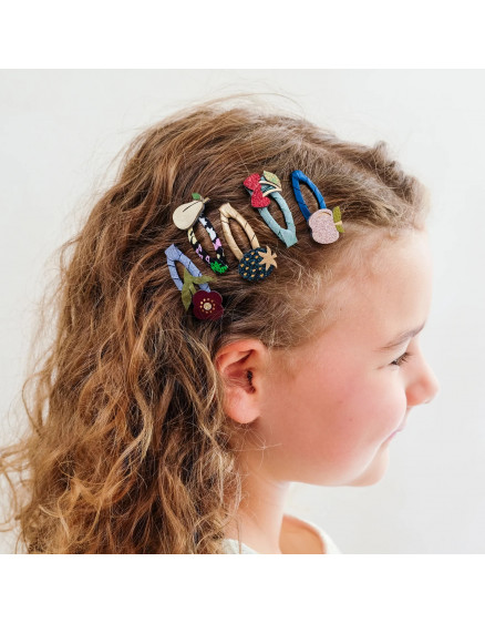 Winter Fruits Mini Hair Clips Multi 2