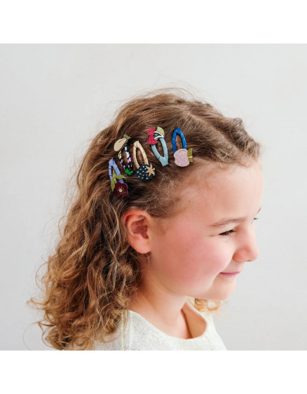Winter Fruits Mini Hair Clips Multi 3