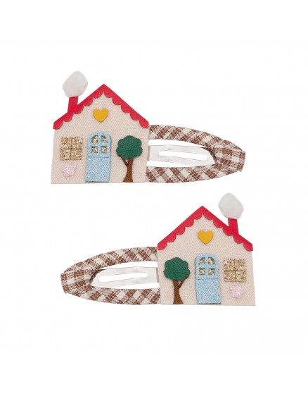 Farmhouse Hair Clips Brown